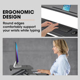 FORTIA 90cm Adjustable Sit-Stand Desk Riser