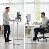 Phillip Electric Standing Desk, White 120cm
