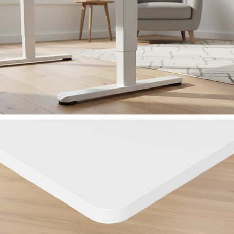 Phillip Electric Standing Desk, White 120cm