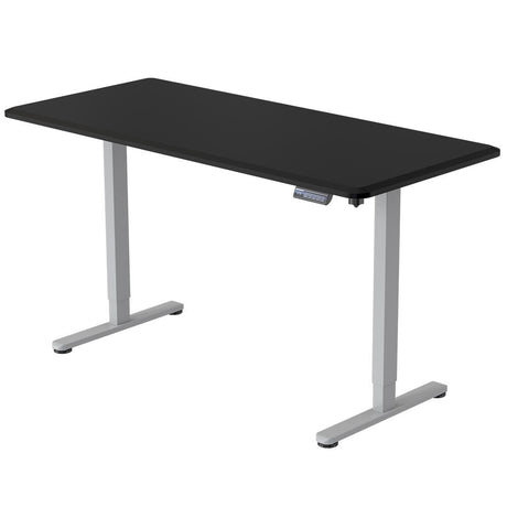 FORTIA Electric Sit-Stand Desk White Oak or Black — Allure Home Collections