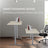 FORTIA Electric Sit-Stand Desk White Oak or Black — Allure Home Collections