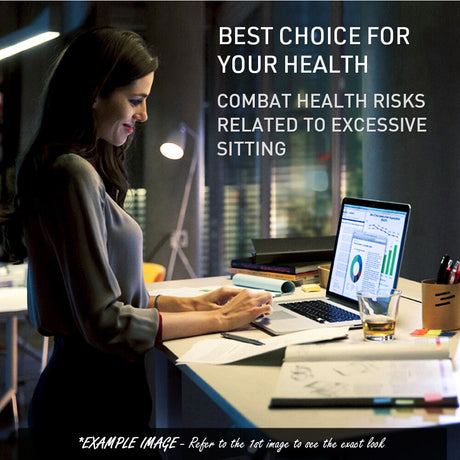 FORTIA Electric Sit-Stand Desk White Oak or Black — Allure Home Collections