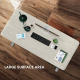 FORTIA Electric Sit-Stand Desk White Oak or Black — Allure Home Collections