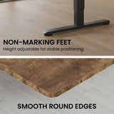 Casey Electric Standing Desk, Walnut 160cm