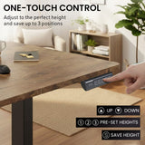 Casey Electric Standing Desk, Walnut 160cm