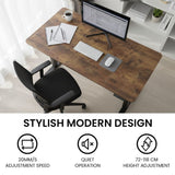 Casey Electric Standing Desk, Walnut 160cm