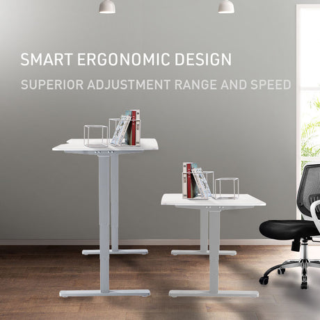 FORTIA Motorised Sit-Stand Desk 120 x 60cm Black or White — Allure Home Collections
