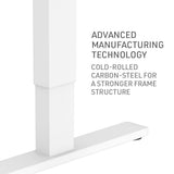 FORTIA Motorised Sit-Stand Desk 120 x 60cm Black or White — Allure Home Collections