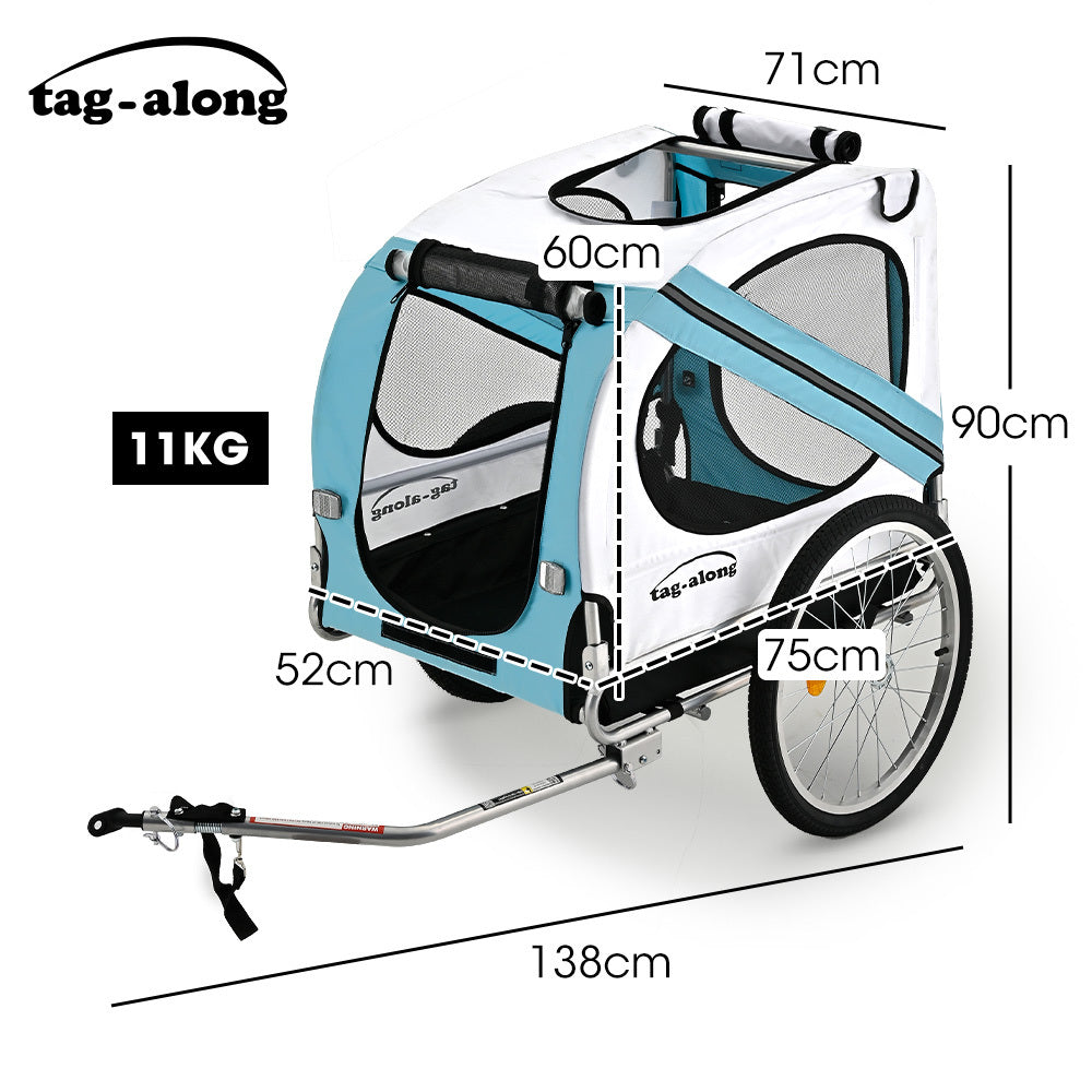Waregem Pet and Cargo Bike Trailer, 40kg, Blue