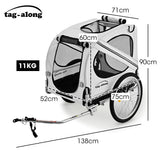 Waregem Pet and Cargo Bike Trailer, 40kg, Grey