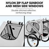 Waregem Pet and Cargo Bike Trailer, 40kg, Grey