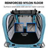 Ninove Convertible Pet and Cargo Bike Trailer Stroller, 40kg, Blue