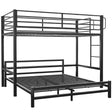 Kingston Slumber single loft and double underbed in dark matte grey — full view — Allure Home Collections