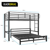 Kingston Slumber loft bed ladder close-up showing fixed design — Allure Home Collections