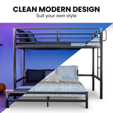 Kingston Slumber loft bed in styled bedroom showing space-saving layout — Allure Home Collections
