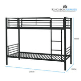 Kingston Slumber bunk bed configured as two individual beds — Allure Home Collections