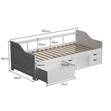 Kingston Slumber sofa bed storage drawer detail — Allure Home Collections