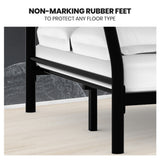 Kingston Slumber metal bunk bed showing single bunk above double base — Allure Home Collections