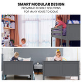 Narni Single Bunk Bed, Grey