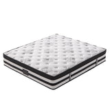 KINGSTON SLUMBER Luxury 34cm Mattress, Medium Firm, Euro Top, 5-Zone Pocket Spring Foam