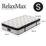 Kingston Slumber RelaxMax 31cm Euro Top 5-Zone Pocket Spring Mattress — OEKO-TEX Knitted — Allure Home Collections