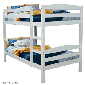 Montefalco White Single bed frame in a modern bedroom