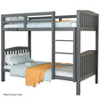 Norcia Grey Single bed frame in a modern bedroom