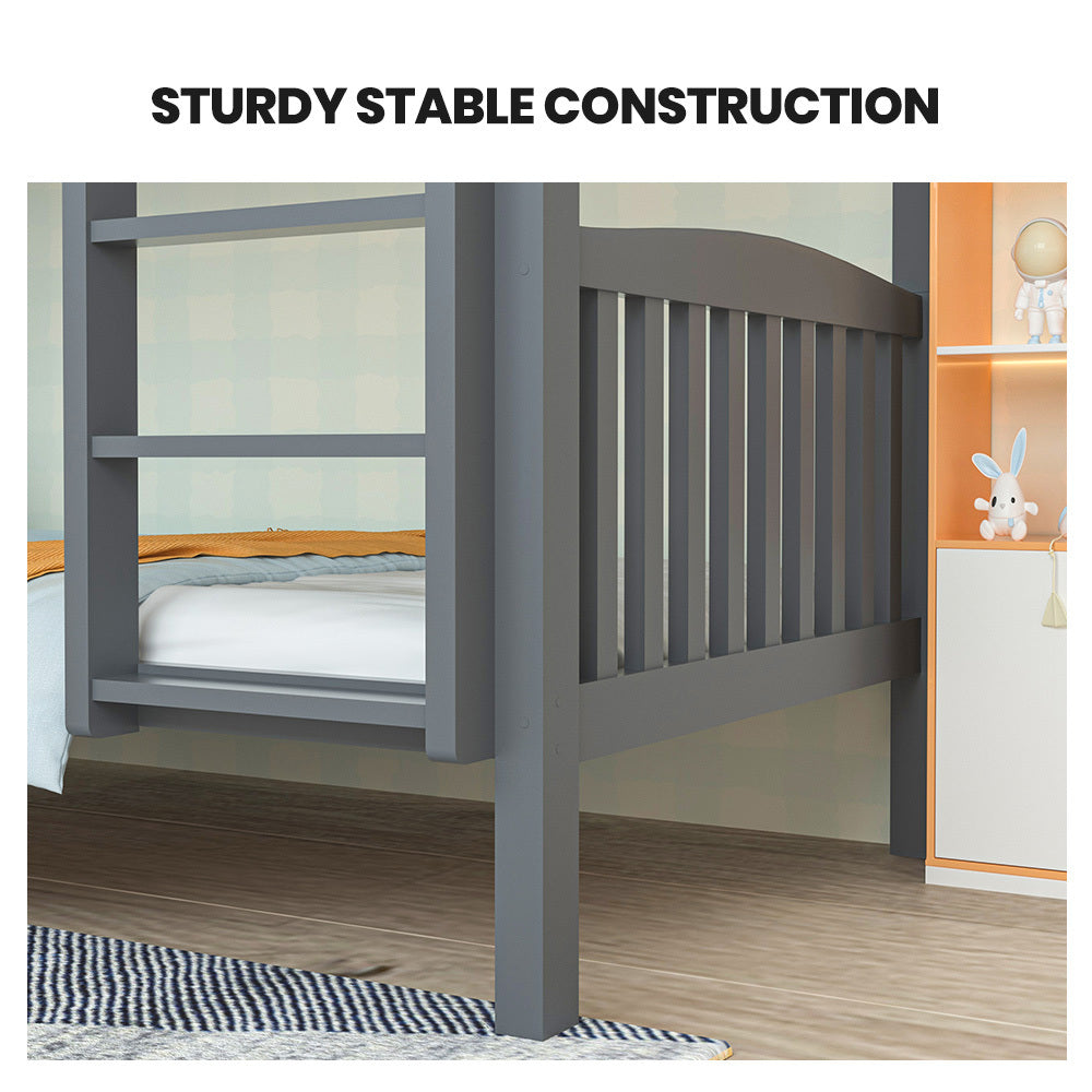 Norcia Single Bunk Bed, Grey