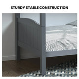 Montefalco Single Bunk Bed, Grey