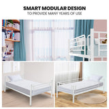Bevagna Single Bunk Bed, White