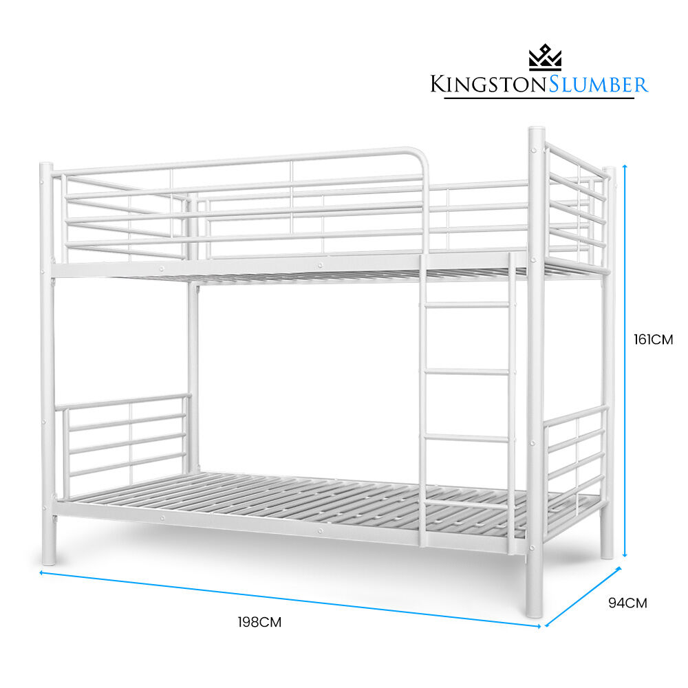 Bevagna Single Bunk Bed, White