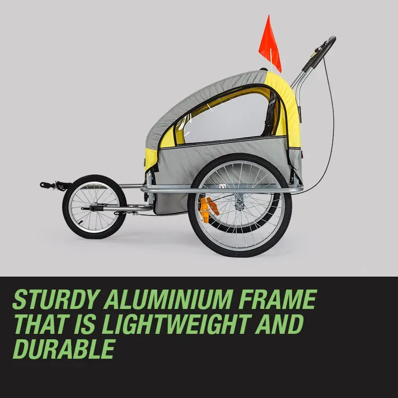 Deinze Convertible Kids Bike Trailer and Jogger