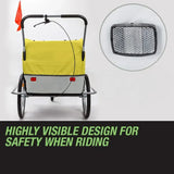 Deinze Convertible Kids Bike Trailer and Jogger