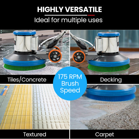 Commercial 17 inch orbital floor scrubber and polisher, view 6