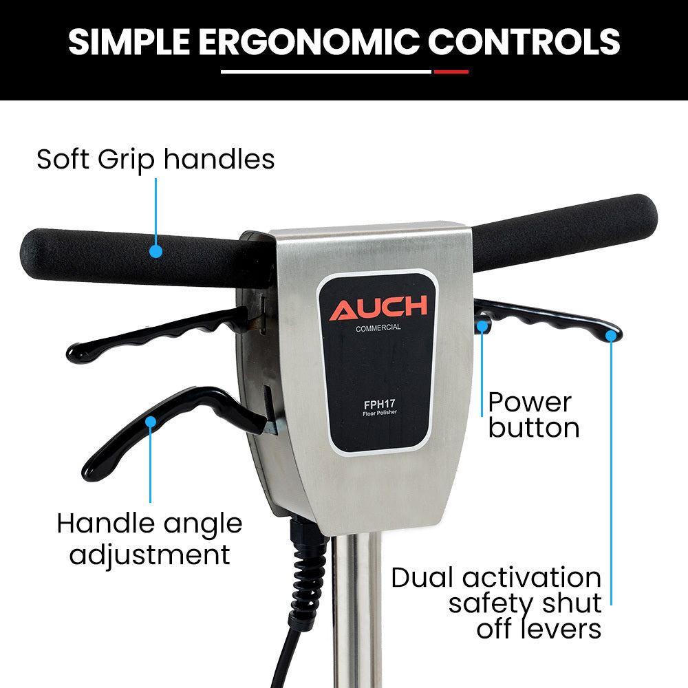 Commercial 17 inch orbital floor scrubber and polisher, view 8