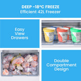 Portable Fridge Freezer, 139L 12V 24V Black
