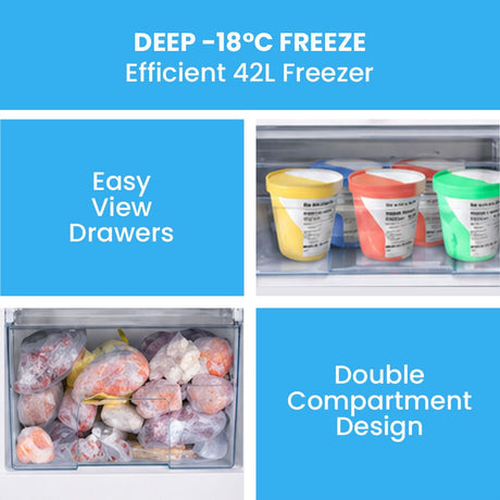 Portable Fridge Freezer, 139L 12V 24V Black