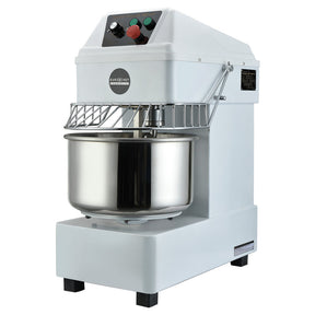 Commercial 20 L spiral dough mixer with 1500 W motor and metal body
