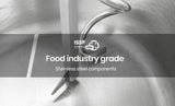 Side profile of the 87 kg spiral dough mixer