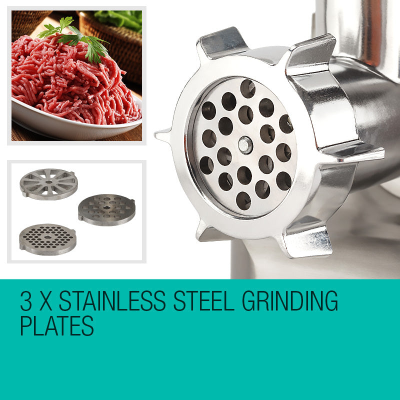 Grinding head of the MG850 meat grinder shown disassembled for washing