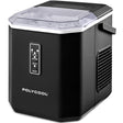 Black portable ice maker producing up to 12 kg of bullet ice per day