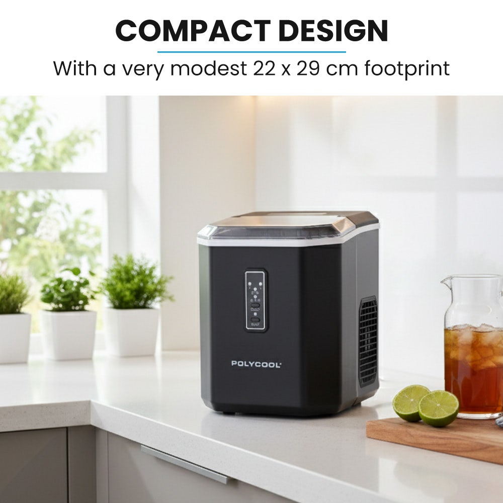 Carry handle on the 6 kg portable ice maker