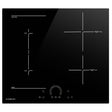 60 cm four zone induction cooktop with FlexZone and frameless black glass