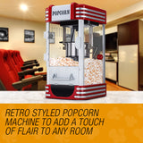 Stainless steel popcorn kettle with flip lids inside the machine