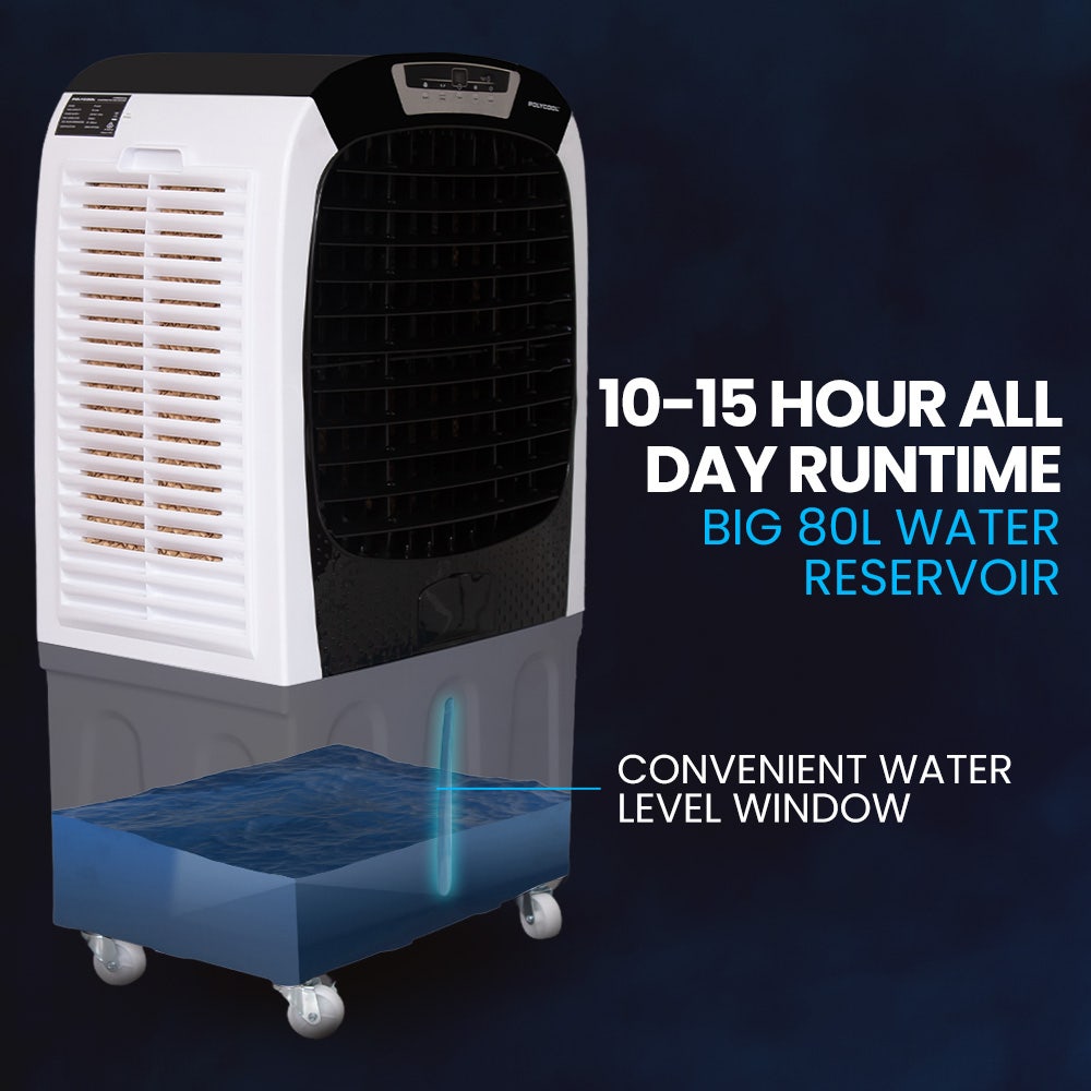 Toblino Evaporative Air Cooler, 450W, 80L, with Remote