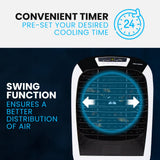 Toblino Evaporative Air Cooler, 450W, 80L, with Remote