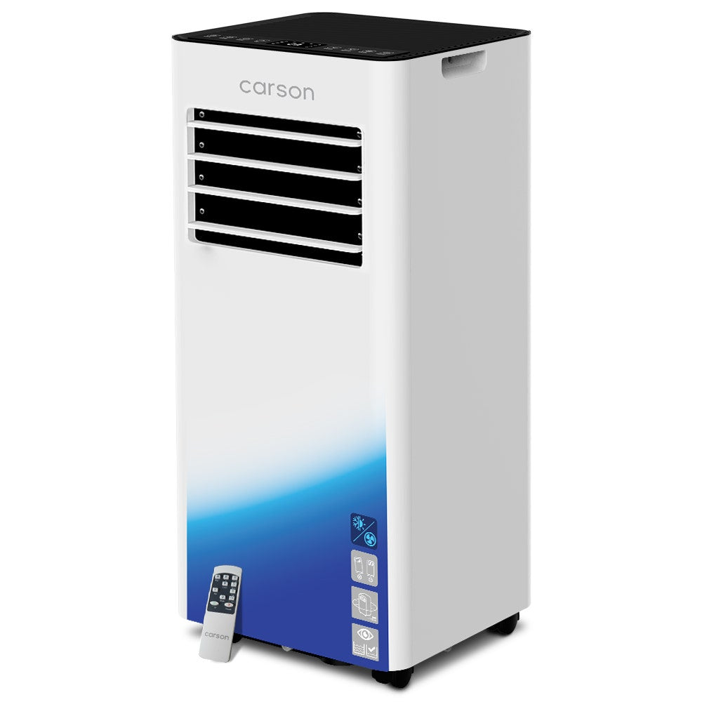 Compact 2.05 kW portable air conditioner, 7000 BTU, front view