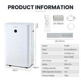 Molveno Portable Air Conditioner, 3.5kW, with Dehumidifier