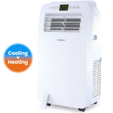 Portable reverse cycle air conditioner and heater, 2.9 kW, front view