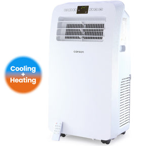 Portable reverse cycle air conditioner and heater, 2.9 kW, front view
